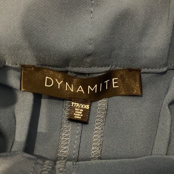 Dynamite Paperbag Blue Slacks - Picture 4 of 4